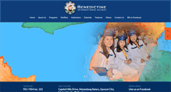 Desktop Screenshot of benedictine.edu.ph