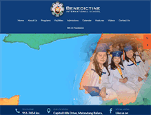 Tablet Screenshot of benedictine.edu.ph